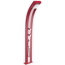 Doccia da Esterno Giardino Miscelatore e Doccetta Mobile Arkema Dada Fascia Inox Cherry