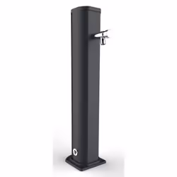 Fontana Lavapiedi da Giardino con Rubinetto Temporizzato Arkema Jolly Grigio Antracite