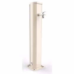 Fontana Lavapiedi da Giardino con Rubinetto Temporizzato Arkema Jolly Bianco Crema