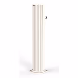 Fontana Lavapiedi da Giardino con Rubinetto Temporizzato Arkema Jolly Bianco Crema