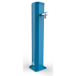 Fontana Lavapiedi da Giardino con Rubinetto Temporizzato Arkema Jolly Blu