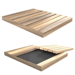 Piatto Doccia In Legno Da Esterno 6X100X80Cm Cv-D106