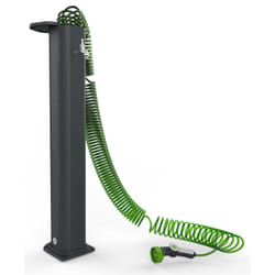 Fontana da Esterno con Tubo Dell&#39;Acqua a Scomparsa Arkema Garden Surprise Grigio Antracite