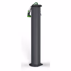 Fontana da Esterno con Tubo Dell&#39;Acqua a Scomparsa Arkema Garden Surprise Grigio Antracite