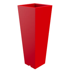 Vaso 37,5x102 cm in Resina Arkema Quadro 102 Cherry