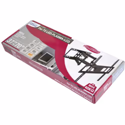 staffa tv da parete full motion 37-70 carico max 50kg, colore nero, livella-viti e tasselli inclusi, garanzia 3 anni attacco  ...