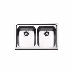 Apell VE792IAC, Lavello ad incasso, Rettangolare, Acciaio inox, Acciaio inox, 2 ciotole, Rettangolare