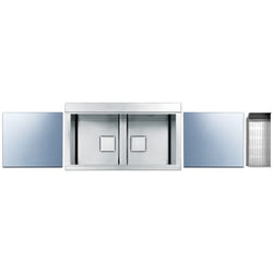 Apell PD862IKITS Lavello ad incasso Rettangolare Acciaio inox