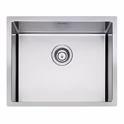 Apell SZ54FSFR, Lavello montato su piano, Quadrato, Acciaio inox, 1 ciotole, Quadrato, 530 x 430 mm