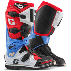 Gaerne SG-12 Stivali da motocross, bianco-rosso-blu, dimensione 48 per uomo
