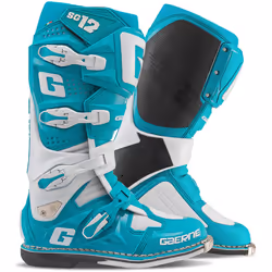 Gaerne SG-12 Stivali da motocross, bianco-turchese, dimensione 41 per uomo