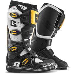 Gaerne SG-12 Stivali da motocross, nero-bianco-oro, dimensione 42 per uomo