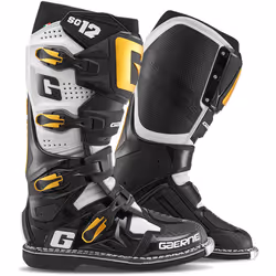 Gaerne SG-12 Stivali da motocross, nero-bianco-oro, dimensione 44 per uomo