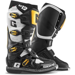 Gaerne SG-12 Stivali da motocross, nero-bianco-oro, dimensione 44 45 per uomo