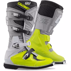 Gaerne GX-J Bambini Motocross Stivali, grigio-giallo, dimensione 35