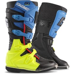 Gaerne GX-J Bambini Motocross Stivali, nero-blu-giallo, dimensione 37