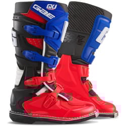 Gaerne GX-J Bambini Motocross Stivali, bianco-rosso-blu, dimensione 35
