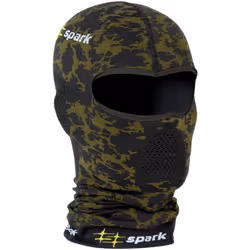 Spark Mono Camo Balaclava, verde-marrone per uomo - Vista aggiuntiva 2