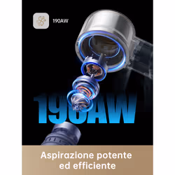 Dreame VMR20611 scopa elettrica Aspirapolvere a bastone 2 in 1 Batteria Secco HEPA Senza sacchetto 0,6 L 570 W Grigio 29 Ah