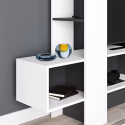 Mobile porta Tv Troya con anta a ribalta 180 cm colore bianco antracite - Vista aggiuntiva 4