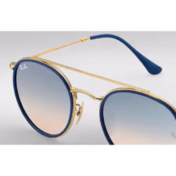 Ray-Ban Round Double Bridge occhiali da sole Rotondo - Vista aggiuntiva 5