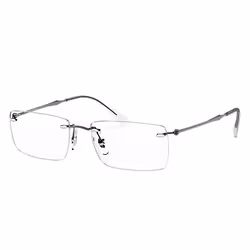 Ray-Ban RB8755, Adulto, Unisex, Rettangolare, Lenti senza polarizzazione, M/L