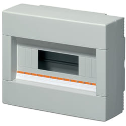 Elettrocanali - Centralino da parete, 12 moduli, con morsettiera 6x10mm, grigio, IP40 EC61012E