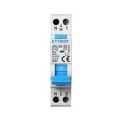 Ettroit - Interruttore Magnetotermico Differenziale 1P+N 10A 6KA 30mA 220V