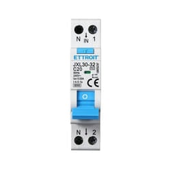 Ettroit - Interruttore Magnetotermico Differenziale 1P+N 20A 6KA 30mA 220V