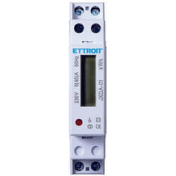 Ettroit - contatore energia elettrica monofase su guida din per uso domestico 1 modulo ac 220V 5(45)A