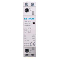 Ettroit - contattore modulare su barra din 2P bipolare 220V 20A 1 contatto aperto no + 1 contatto chiuso nc tipo 11