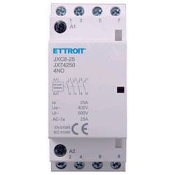 Ettroit - ac contattore modulare su barra din 4P 25A 400V 4 contatti aperti no tipo 40