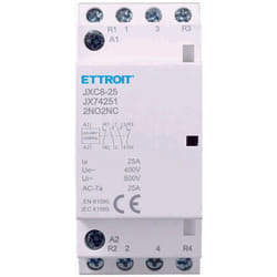 Ettroit - contattore modulare su barra din 4P 25A 400V 2 contatti aperti no + 2 contatti chiusi nc tipo 22