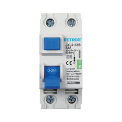 Ettroit - Magnetotermico Differenziale Puro 2P 63A 30mA curva b 6KA ac/dc 220V