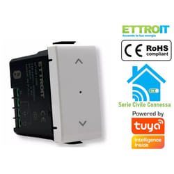 Ettroit - modulo tapparelle connesso smart wifi app tuya 1P 240V compatibile serie matix
