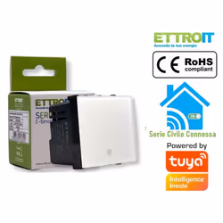 MODULO TERMOSTATO CONNESSO SMART APP TUYA 2P 240V COMPATIBILE VIMAR SERIE PLANA Il Cronotermostato Smart Wi-Fi ETTROIT EVWF41 ...
