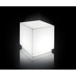 Pouf da Giardino Luminoso 50x50 cm in Resina Arkema Iris Light SL