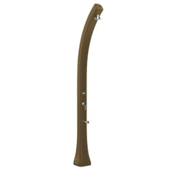 Doccia Solare da Giardino 28L Miscelatore Temporizzato e Lavapiedi Arkema Happy Beach Dove Gray