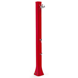 Doccia Solare da Giardino 40L Miscelatore e Lavapiedi Arkema Big Happy Five Ruby