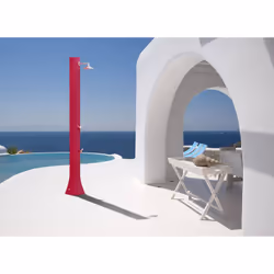 Doccia Solare da Giardino 40L Miscelatore e Lavapiedi Arkema Big Happy Five Dove Grey - Vista aggiuntiva 2
