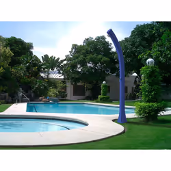 Doccia Solare da Esterno Giardino 23L Miscelatore Arkema Happy Dove Gray