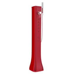 Doccia Solare da Giardino 23L Miscelatore e Doccetta Mobile Arkema Happy Go Ruby
