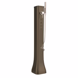 Mini Doccia Solare da Giardino Lavapiedi Miscelatore e Doccetta Mobile Arkema Happy Go Dove grey