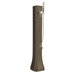 Mini Doccia Solare da Giardino Lavapiedi Miscelatore e Doccetta Mobile Arkema Happy Go Dove grey