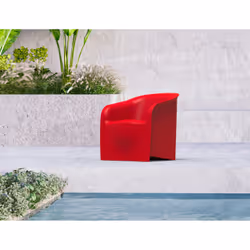 Poltrona Sedia da Giardino 69x72 cm in Resina Arkema Lady Antracite - Vista aggiuntiva 2