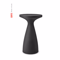 Tavolino da Giardino Ø65x110 cm in Resina Arkema Drink Antracite - Vista aggiuntiva 3