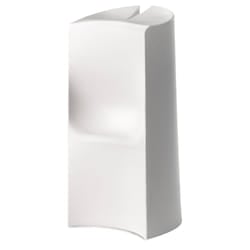 Sgabello Alto da Giardino 40x82 cm in Resina Arkema Kalispera Bianco