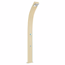 Doccia Solare da Esterno Giardino 30L Miscelatore e Lavapiedi Arkema Spring Champagne Bronze