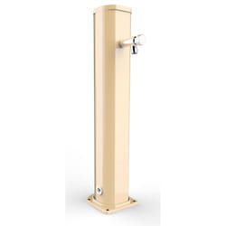 Fontana Lavapiedi da Giardino con Rubinetto Temporizzato Arkema Jolly Champagne Bronze