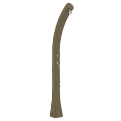 Doccia Solare da Giardino 44L Miscelatore e Lavapiedi e Temporizzatore Arkema Happy XL Dove Gray